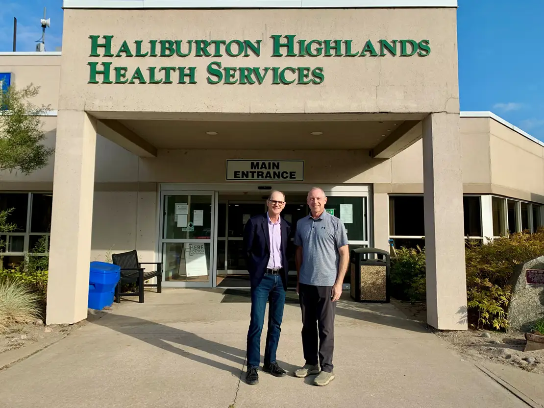 previous HHHS Chief of Staff Dr. Keith Hay (left) welcomes new Chief of Staff, Dr. Paul Faulkner (right).