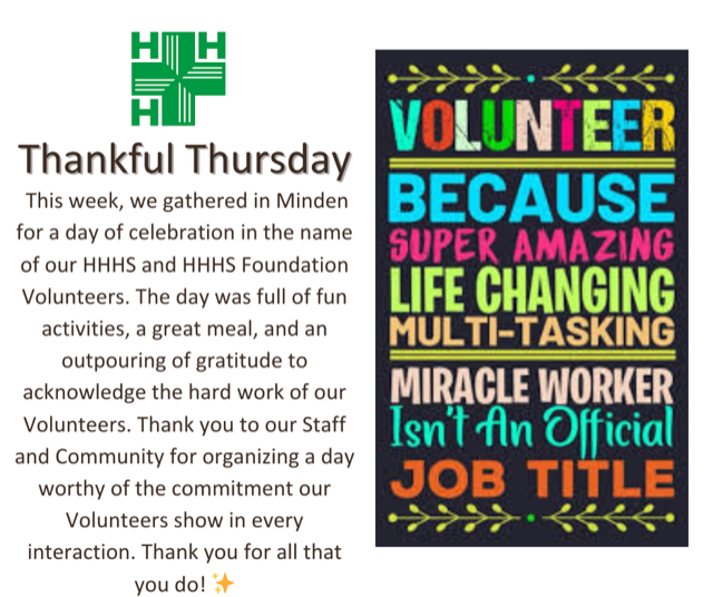 Volunteer Thankful Thursday